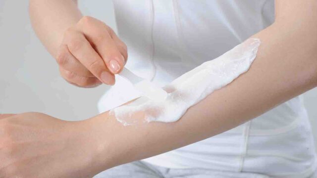 パイナップル豆乳除毛クリーム　使い方4